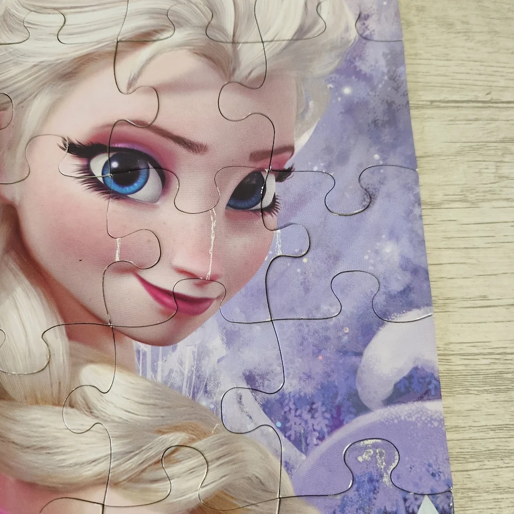 Disney Frozen Anna and Elsa 48 Piece Jigsaw Puzzle Play Time Rain Activities